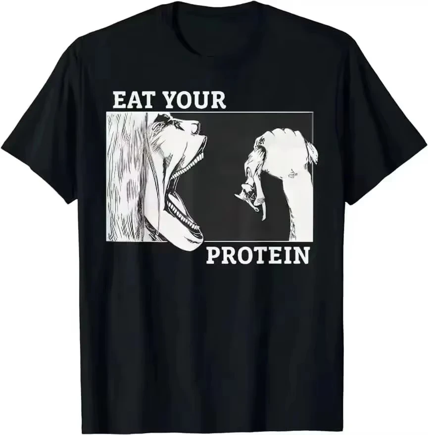 vendas-quentes-anime-comer-sua-proteina-anime-ginasio-bomba-musculacao-fitness-camiseta-das-mulheres-dos-homens-camisetas-de-algodao-impressao-roupas-topo