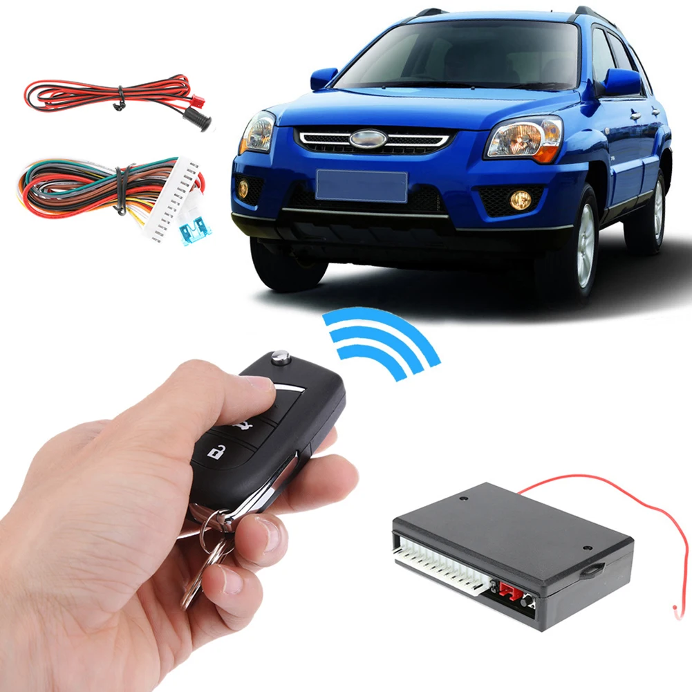 

Universal Car Auto Central Door Lock Keyless Entry System Remote Control Alarm Central Locking Kit VH13P