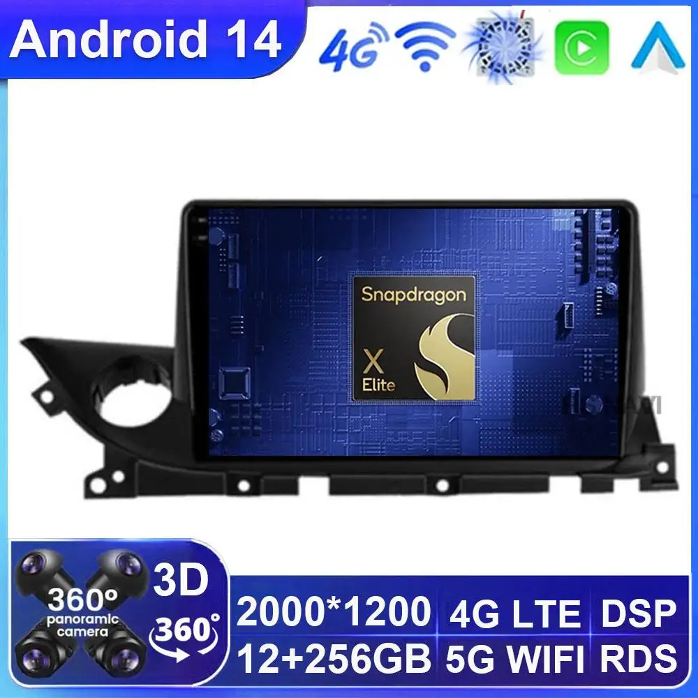 

Android 14 Car Rodio for Mazda 6 Mazda6 III 3 GJ GL ATZ 2018 - 2021 Carplay Auto MultimediaVideo Player Navigation Head Unit GPS