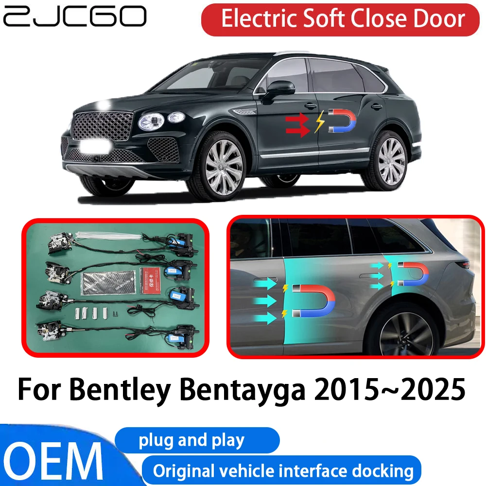 

ZJCGO for Bentley Bentayga 2015-2025 Car Automatic Electric Soft Close Door Closer System OEM Plug and Play Comfort Closing