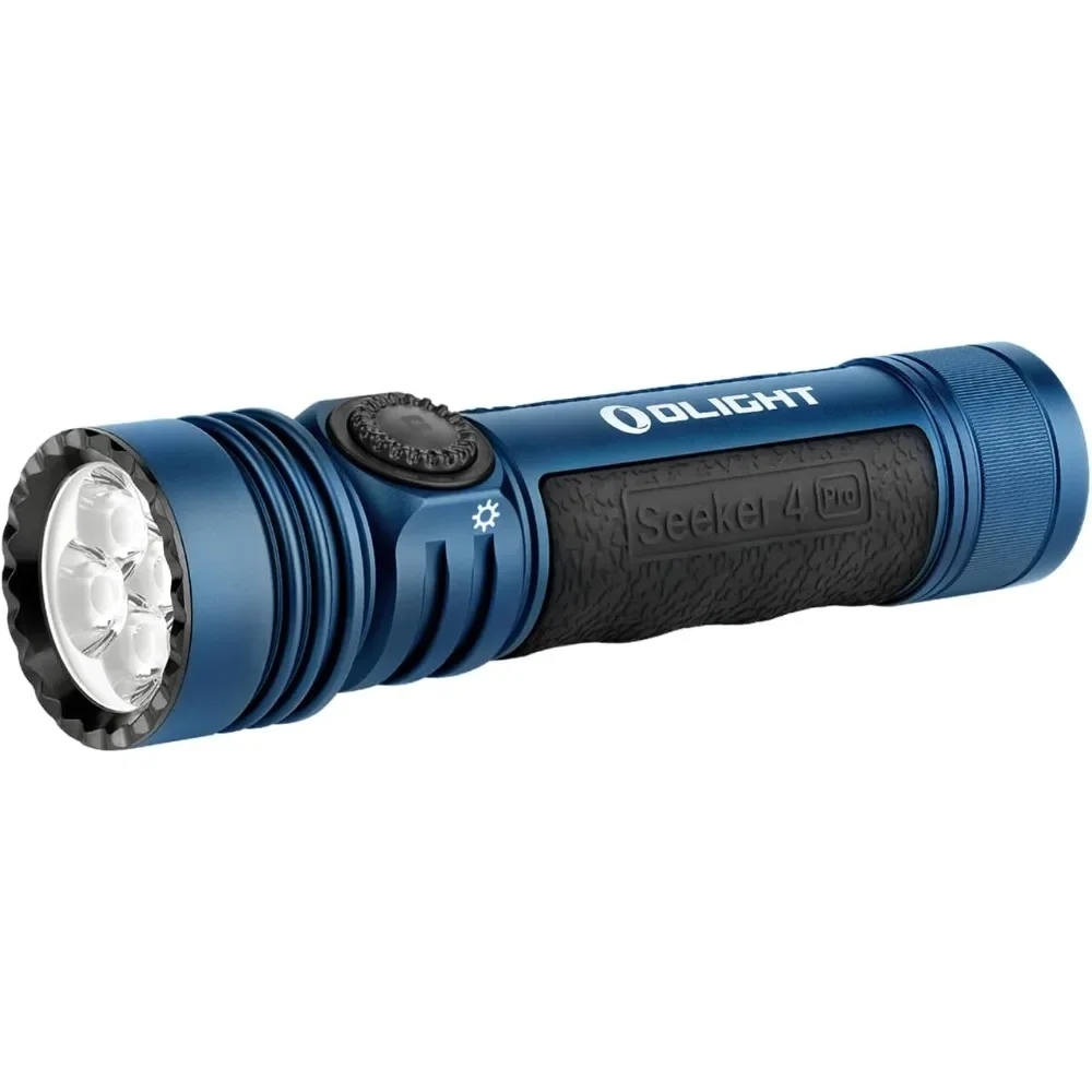 OLIGHT Seeker 4 Pro Rechargeable Flashlights, 4600 Lumens High Powerful Bright Light with USB C Holster, Cool White