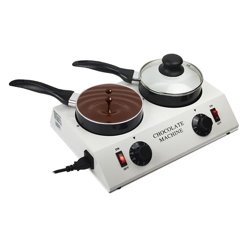 Pote de fusão de chocolate duplo com controle de temperatura, manteiga artesanal e aquecimento, 110V, 220V