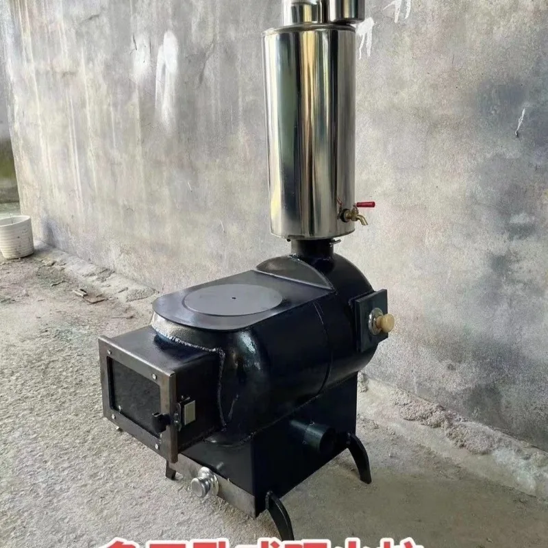 Water Heating Furnace Modified Firewood with High Temperature Resistant Glass Intake Gas Tank