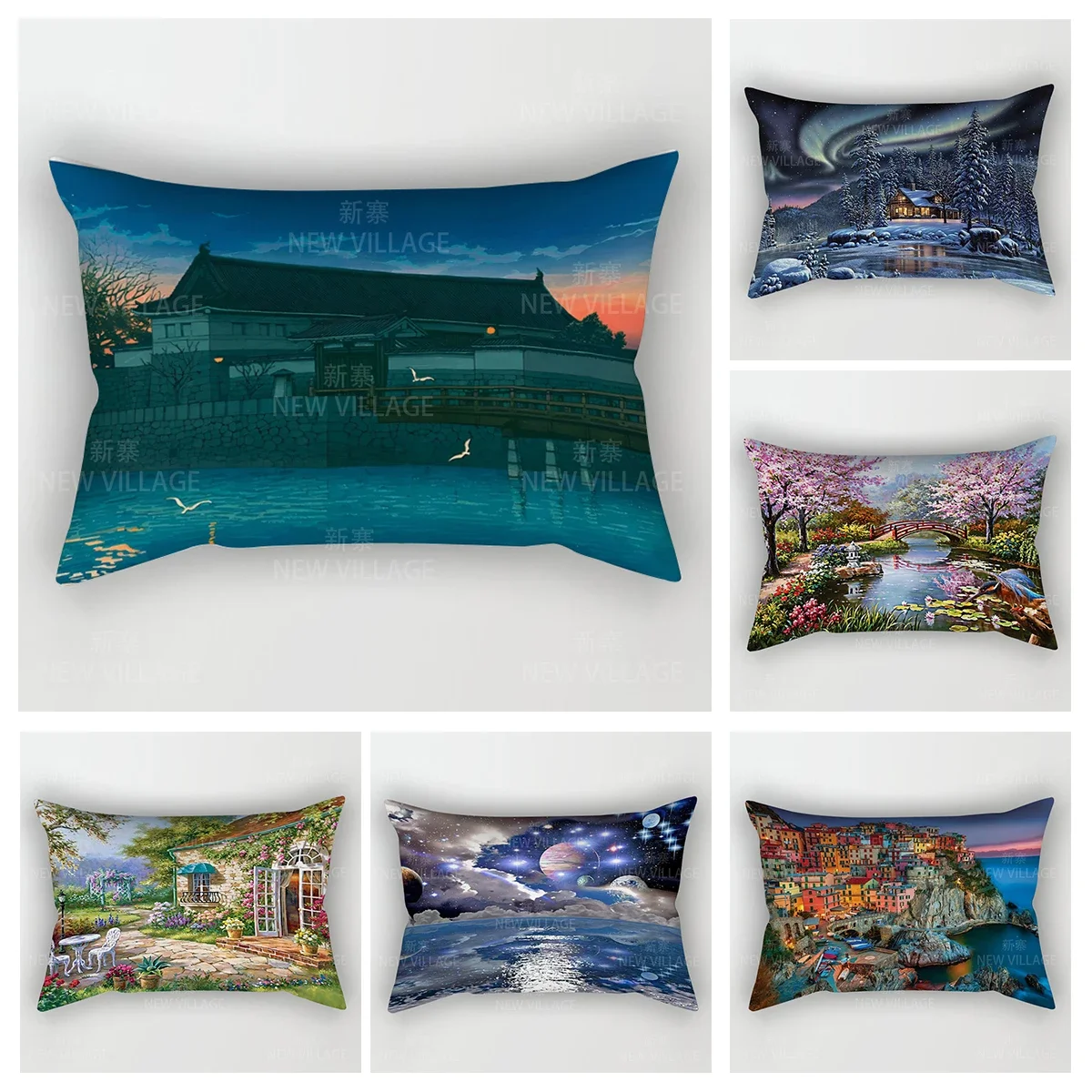 Home autumn decoration Colorful pattern pillow cushion cover decorations throw pillow covers 30*50 pillowcase 30x50 40x60 50*70