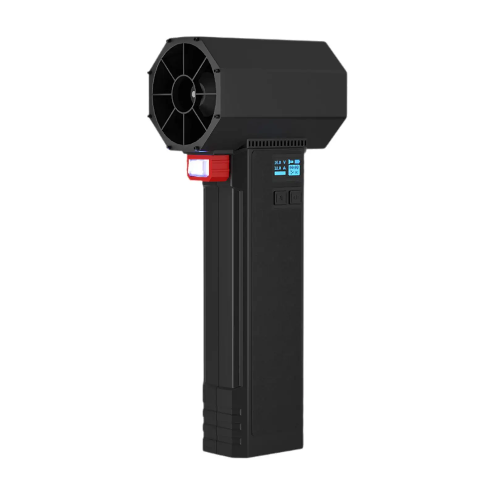 Fan Blower Handheld 1600G Thrust Turbofan Fan with LED Lighting for Drying Computer Keyboard Car Wash Home Snow Removal