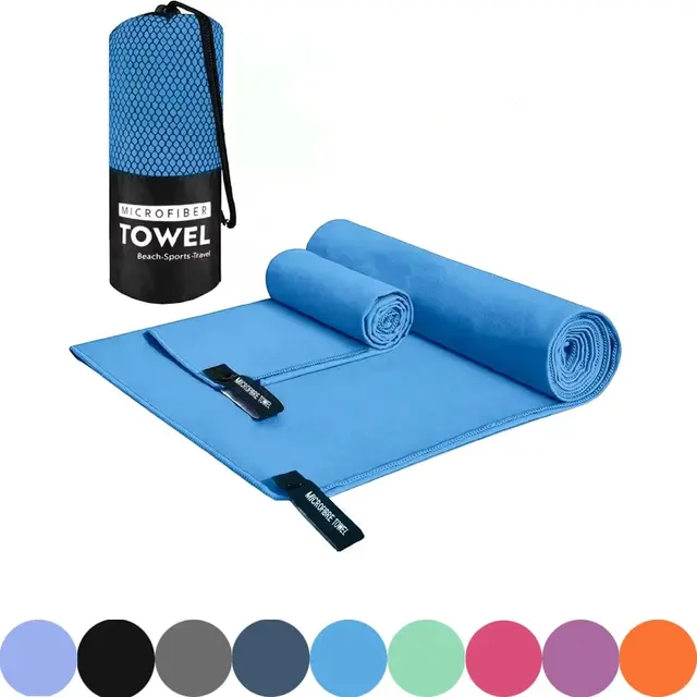 Szybkoschnący ręcznik sportowy 40X80/76X152CM z mikrofibry bieganie joga siłownia Fitness koszykówka odkryty Camping piesze wycieczki ręczniki plażowe