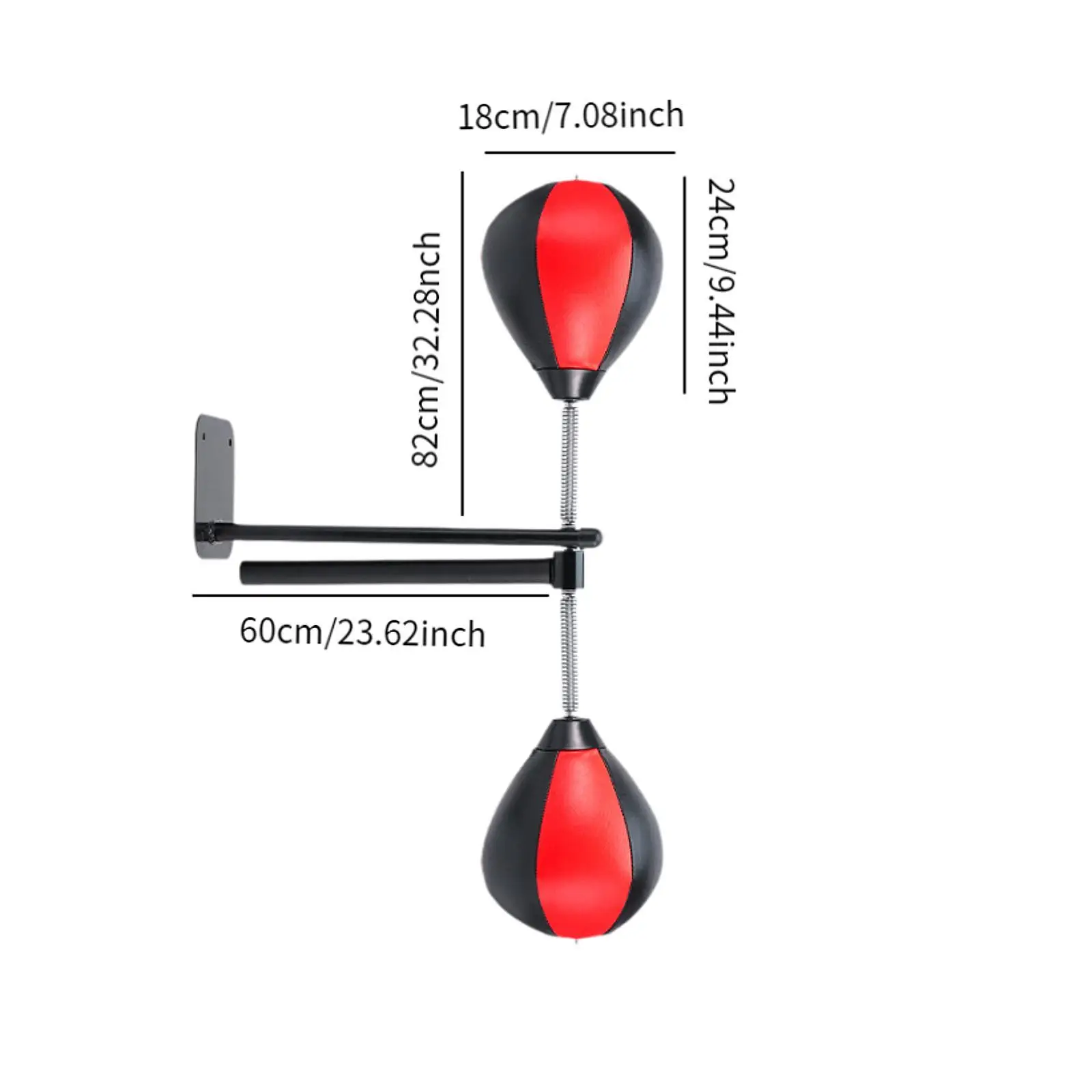 Boxing Bar with Punching Bag, Height Adjustable Boxing Bar, Wall Mounted Boxing