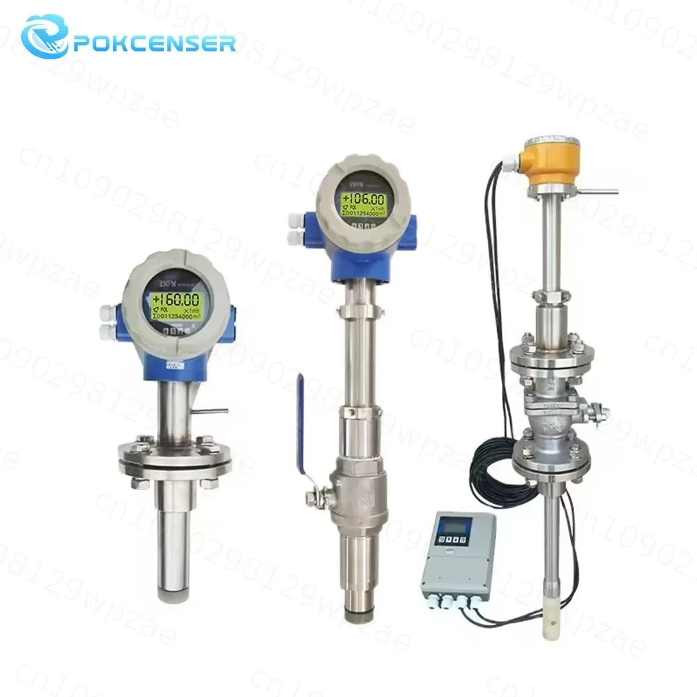Pokcenser RS485 Sewage Water Flow Transmitter 4-20ma Pulse Electromagnetic Flow Meters for Liquid OEM Customized Support