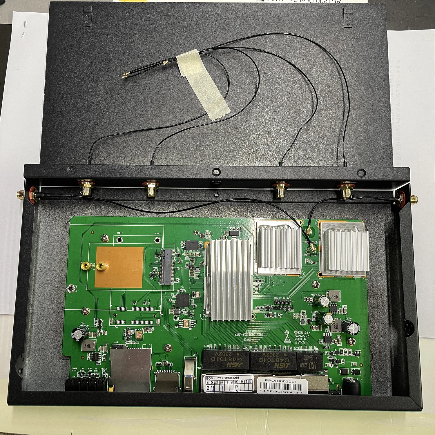 Zbtlink Router 4G 5G 1200Mbps Wifi bezprzewodowy dwuzakresowy 4*1000M LAN 16MB 256MB Openwrt 2.4Ghz 5Ghz 6 * antena dla 64 użytkownika