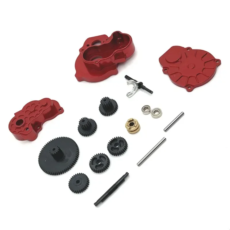 Aluminum Transmission Gear Cover+ Gear kit For FMS 1/24 FCX24 POWER WAGON 1/24 FCX24 Lemur , UNIMOG, K5 BLAZER,MAX SMASHER