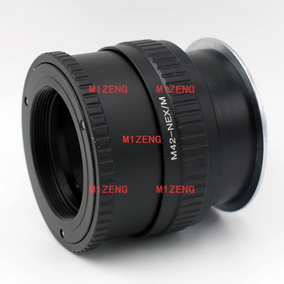 M42-NEX Macro Adjustable Focusing Helicoid Adapter For M42 lens to