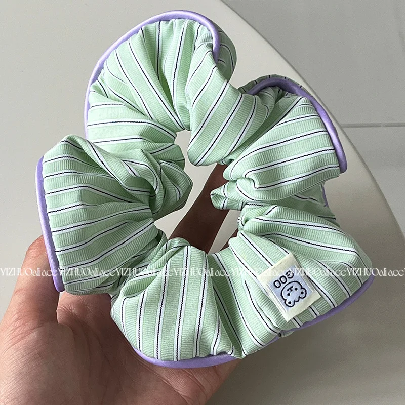 ربطات شعر على الموضة الكورية اللطيفة للفتيات بألوان الحلوى لإكسسوارات الشعر على شكل كعكة تصفيفة الشعر للنساء أغطية الرأس #6