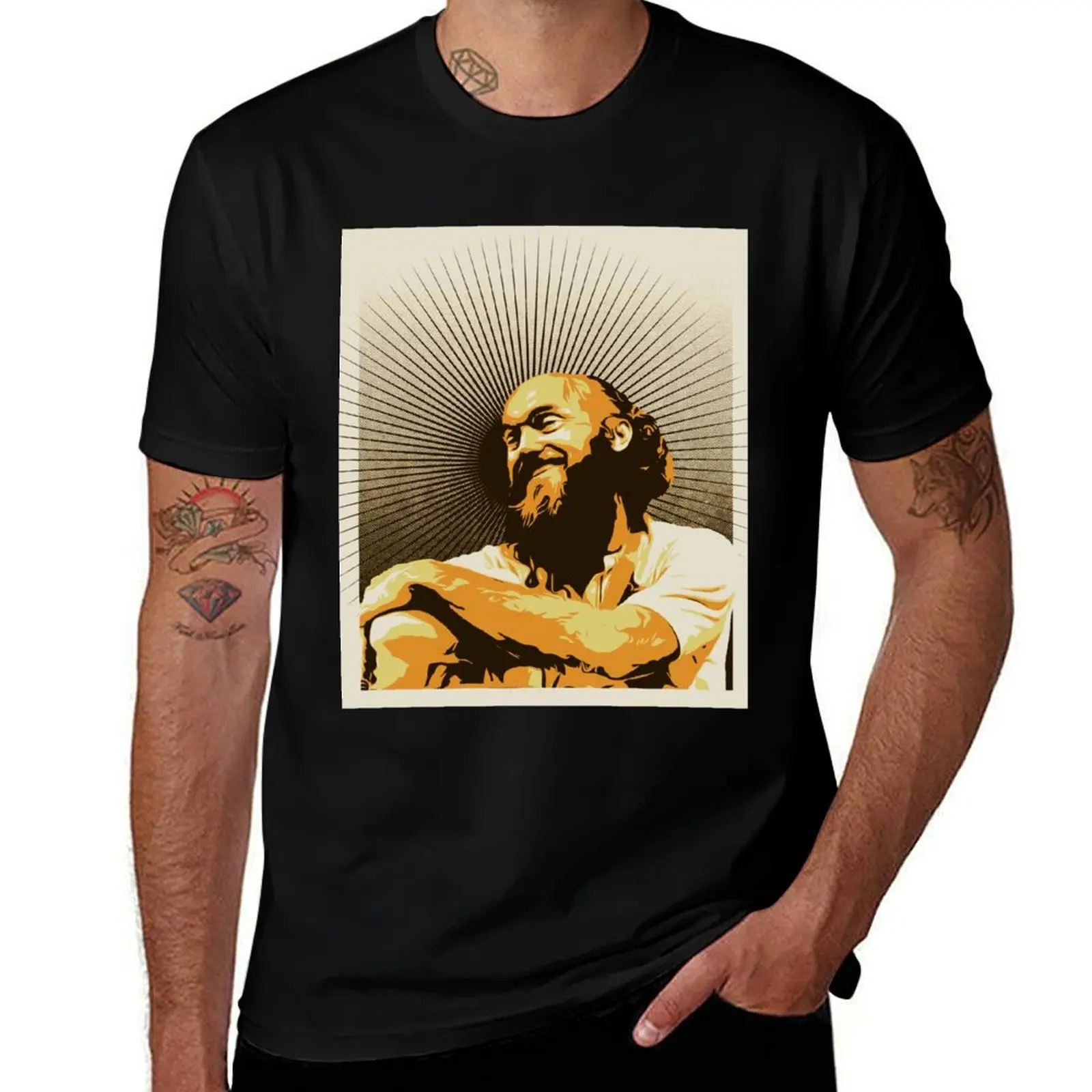 

Baba Ram Dass T-Shirt Daily Wear Print T-Shirt