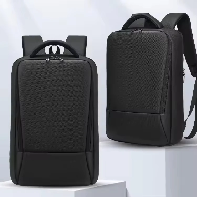 EURCOOL Unisex Lightweight USB Computer Backpack Fashionable Oxford Design Waterproof Zipper Polyester 20-39L College Students