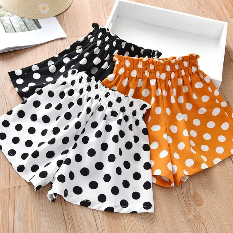 

Children Shorts New Summer Cute Wavelet Dot Skirt Comfortable and Breathable Casual School Style Short Pants Kids Clothes Girls