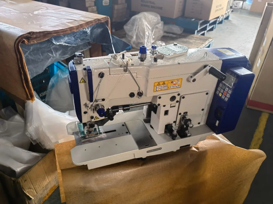 Button Hole Machine Flathead Automatic Suit Shirt Eyelet Button Hole Sewing and Stitching Machine Button Hole Machine