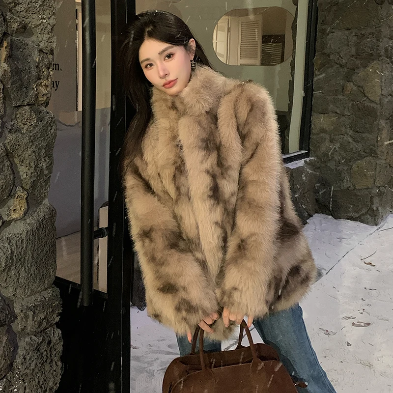 エコフレンドリーなファー付きミドル丈スリムフィット高級コート、保温性保証、ファッショナブルな韓国風レディースアウター