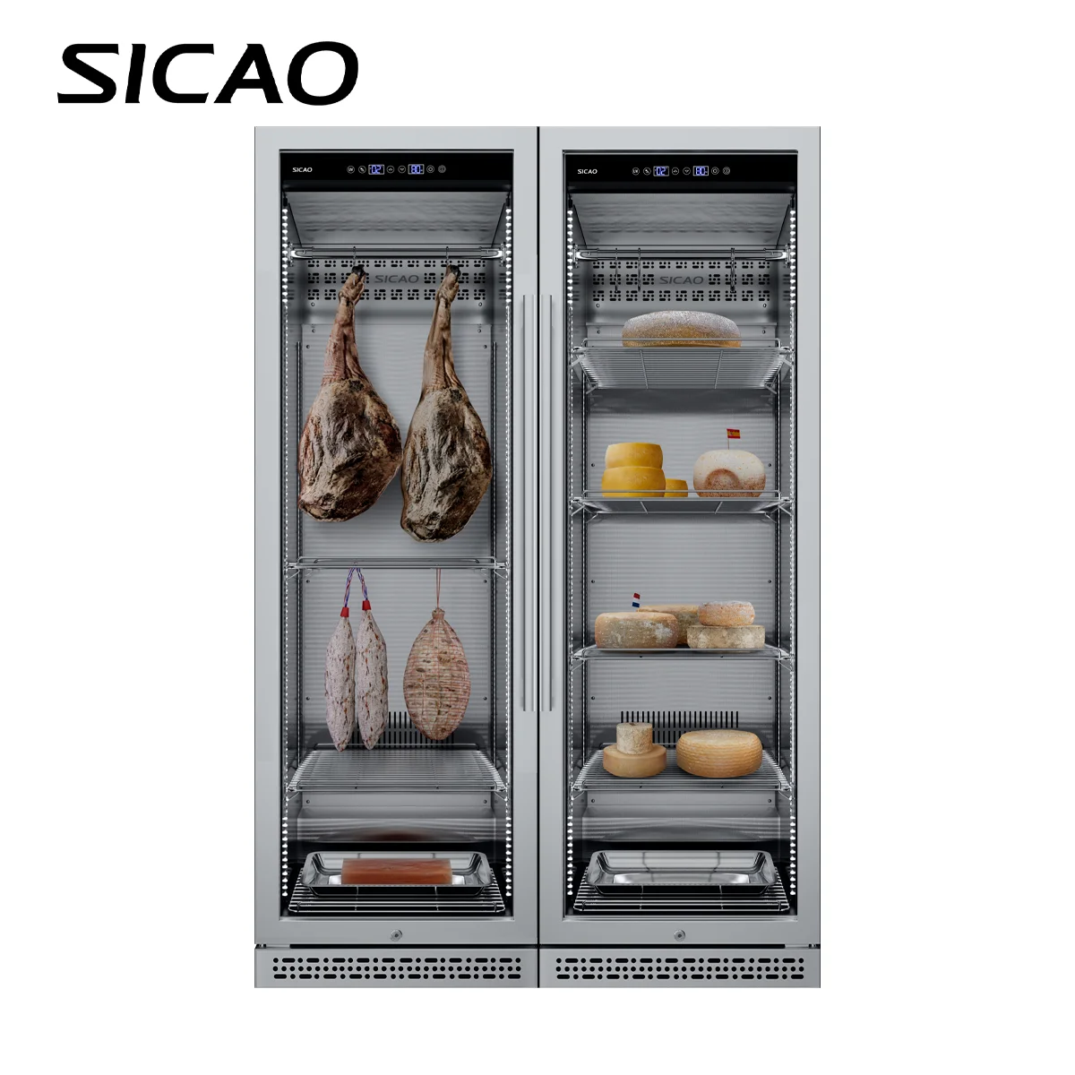 RTS Dry Age Fridge Wine Cooler Fridge Refrigerator and  Salami Fish Cheese Beef Steak Dry Aging Refrigerator