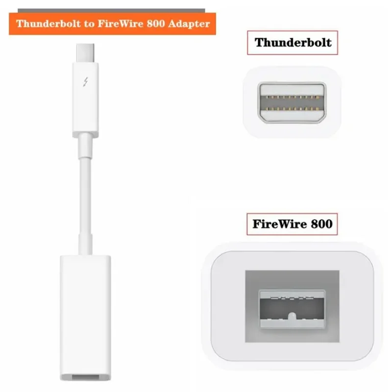 A1463 Thunderbolt to FireWire 800 Adapter Thunderbolt To Fire 1394B Suitable For Mac Computers Equipped With Thunderbolt Ports