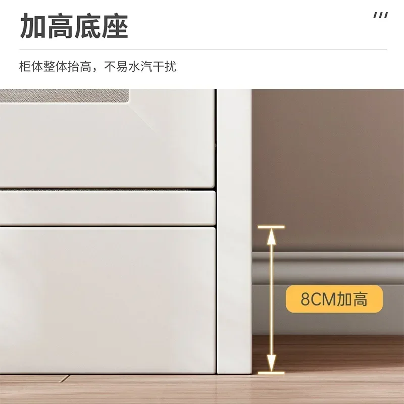 Modern Bookcases Floor Living Room Cabinet Dust-proof Imitation Glass Door Shelf Library Display Bookshelf Home Storage Cabinets - view 4