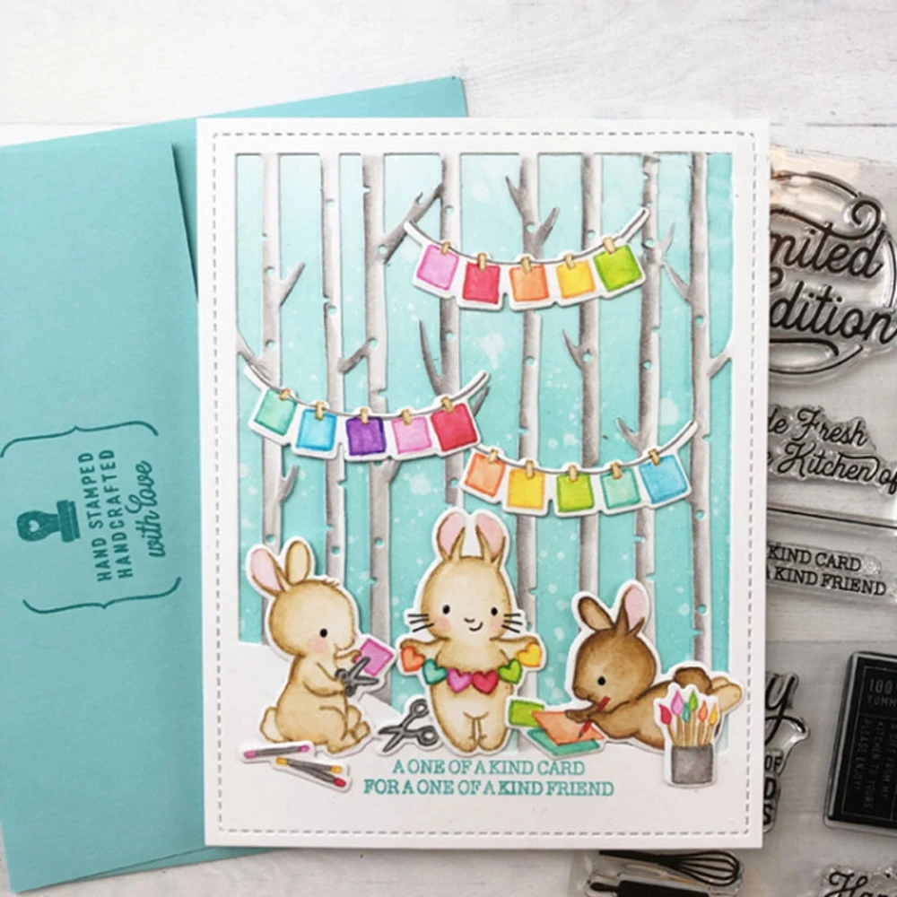 New Year\'s Cheers Stamp and Cutting Dies Red Envelope Clear Stamps For DIY Scrapbooking Decoration Paper Craft Album Card Making