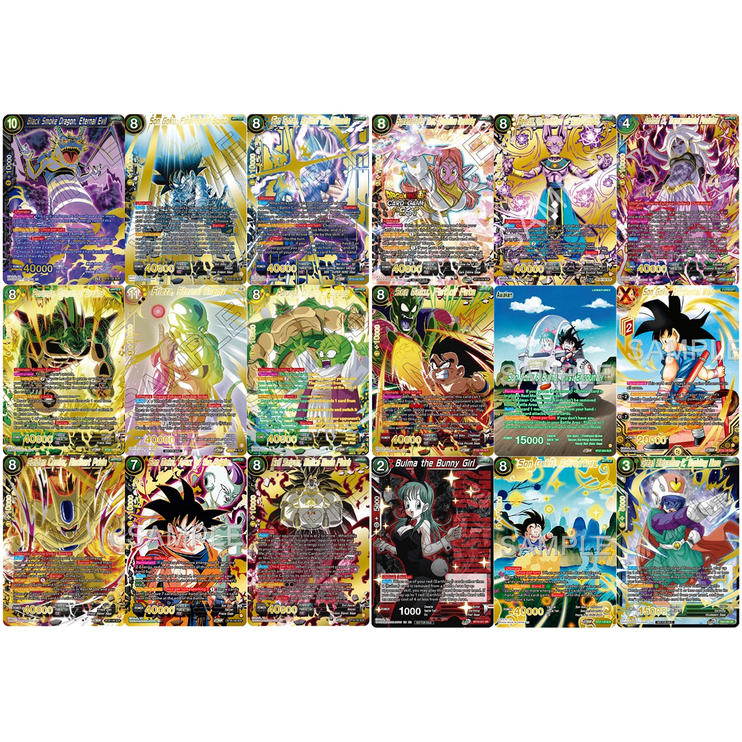 

Набор из 9 шт. DIY-карточек для самостоятельного изготовления: Dragon Ball Super Saiyan Vegetto Gogeta Goku Gohan, английские флеш-карты с горячим тиснением, коллекционные аниме-карточки