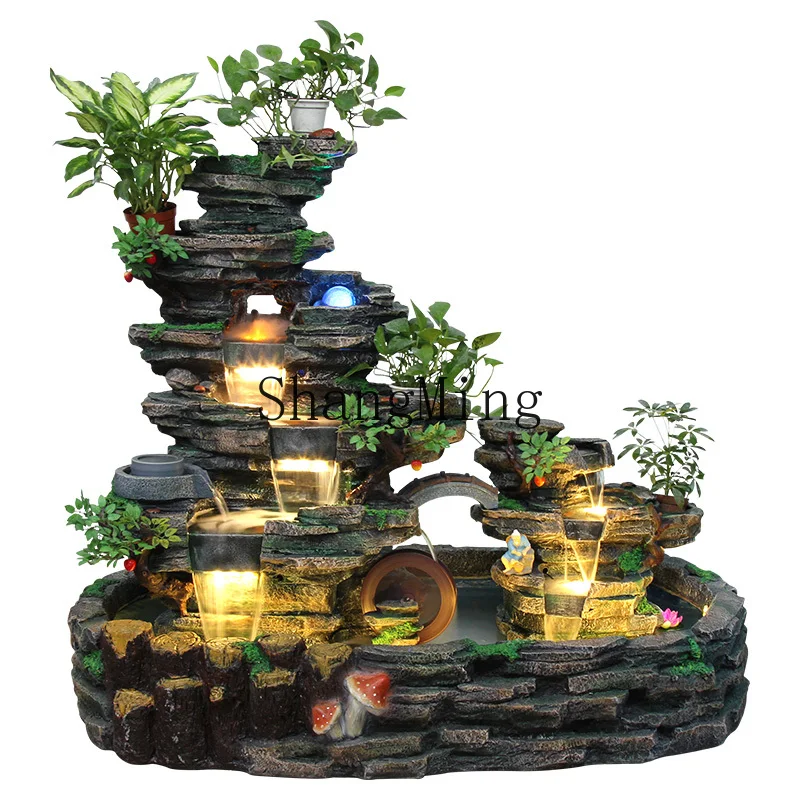 

LXY large rockery flowing fountain indoor living room landscape outdoor landscaping creative fish pond ornament