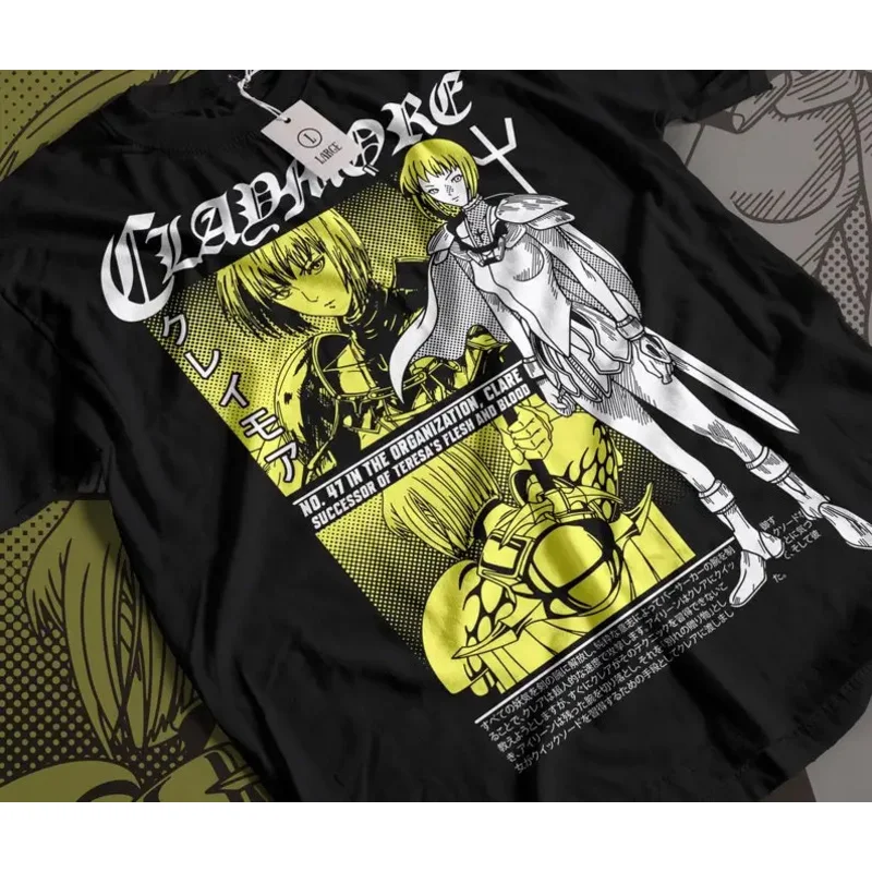 

Unisex Claymore Anime T-Shirt, Clare, Miria Manga Waifu Shirt