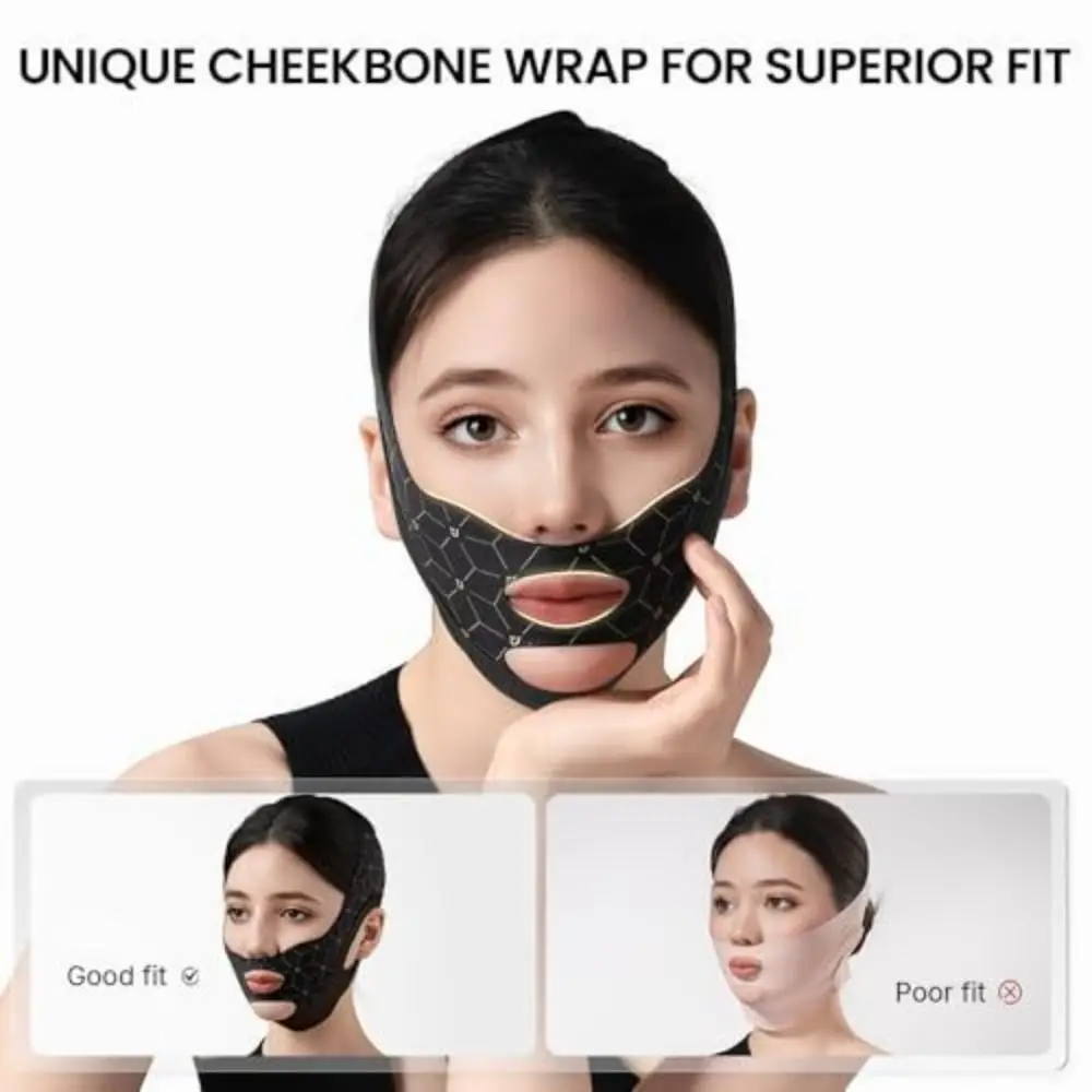 Nuove Cinghie Tonificanti Regolabili per il Viso, Nastri Antiscivolo Riutilizzabili per il Lifting del Viso, Chinology Jawline Shaper per Dormire