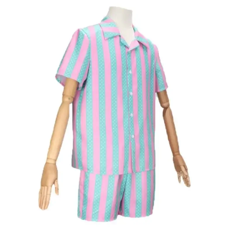 Costume de Cosplay du Film Barbi Ken Ryan Gosling pour Homme, Chemise Hawaïenne, Short de Vacances,