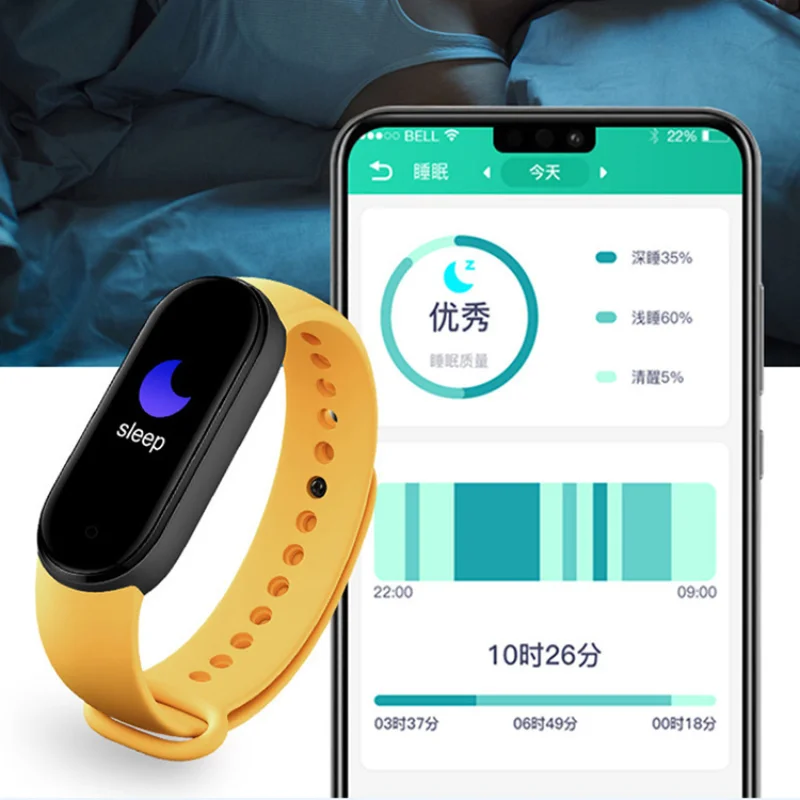 M9 Smart Bracelet Health Sleep Monitor Smart Message Reminder Fitness Sports Bracelet Silicone soft case Sport Rubber Bracelet