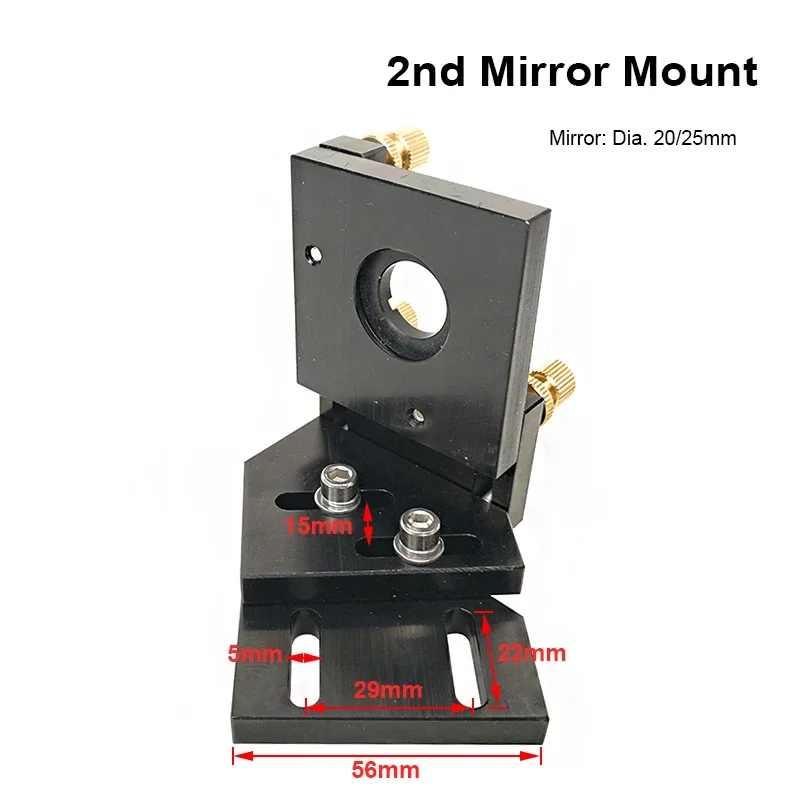 

Co2 Laser Second Reflection Dia 20mm 25mm Mirror Mount Support Integrative Holder for Laser Engraving Cutting Engraver Cutter