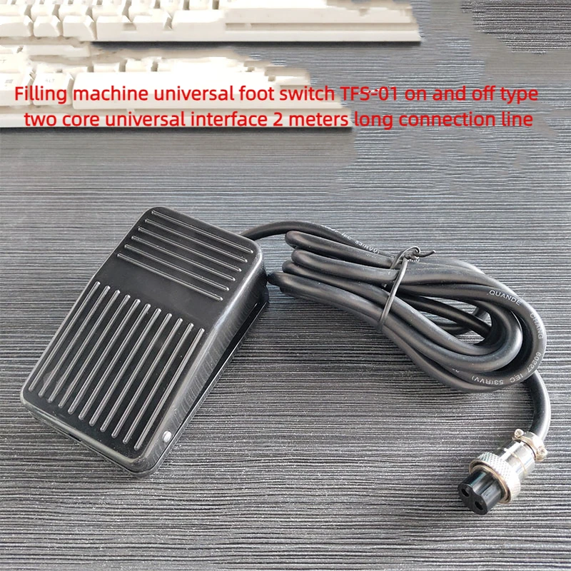 Interruptor de pie para máquina de llenado de líquidos, Pedal de pie, accesorios para máquina de llenado eléctrico, Pedal de punto de TFS-01