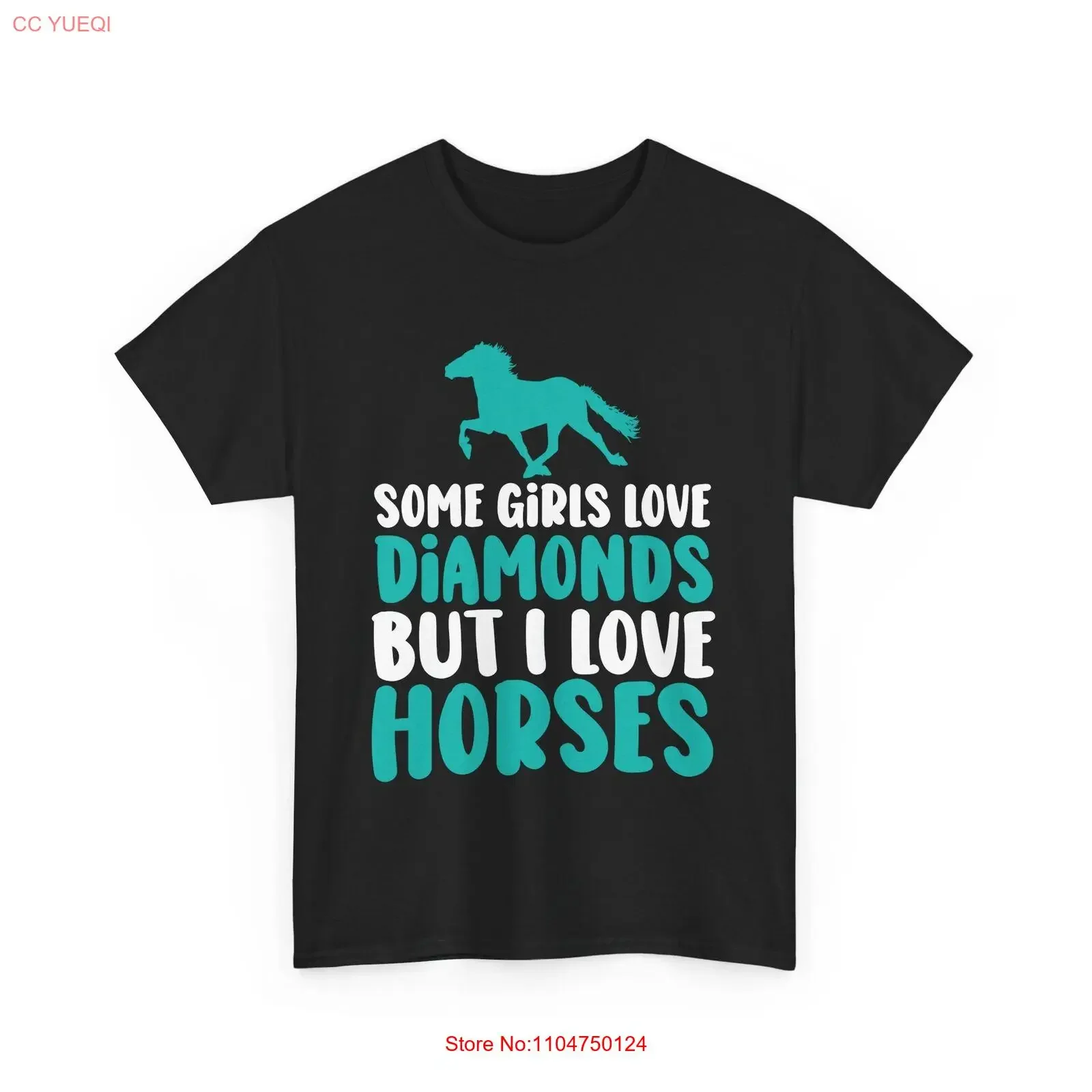 Camiseta ecuestre algunas chicas aman el diamante pero los caballos, camiseta vintage lavada para hombre, moda Unisex, elegante, ligeramente informal estirada