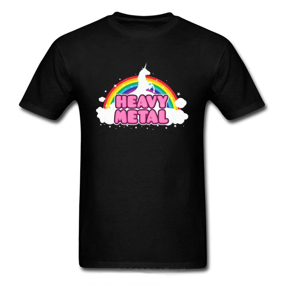 

fashion manga Heavy Metal Unicorn Rainbow T Shirt Man Loose Graphic Tshirts Kawaii Cartoon Clothing Boyfriend Girlfriend Shirts