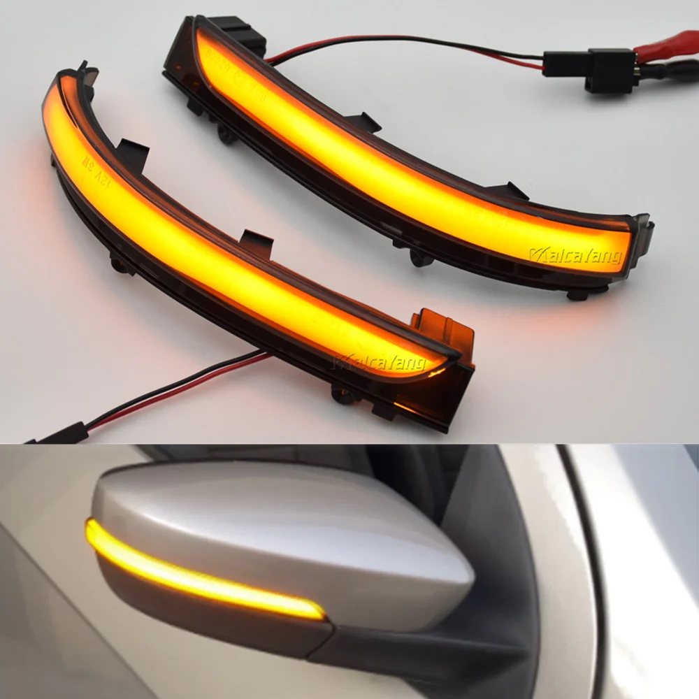 For VW Jetta Mk6 Voyage Saveiro G6 G7 Gol Geracao 6/7/8 UP Spacefox LED Dynamic Turn Signal Light Side Mirror Sequence Indicator