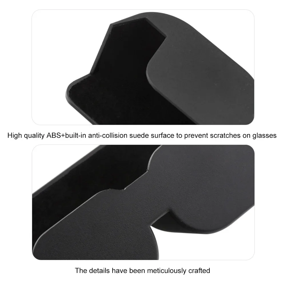 Car Sunglass Holder Large Capacity Car Glasses Organizer Adhesive Car Glasses Case Eyeglasses Holder Car Interior Accessories