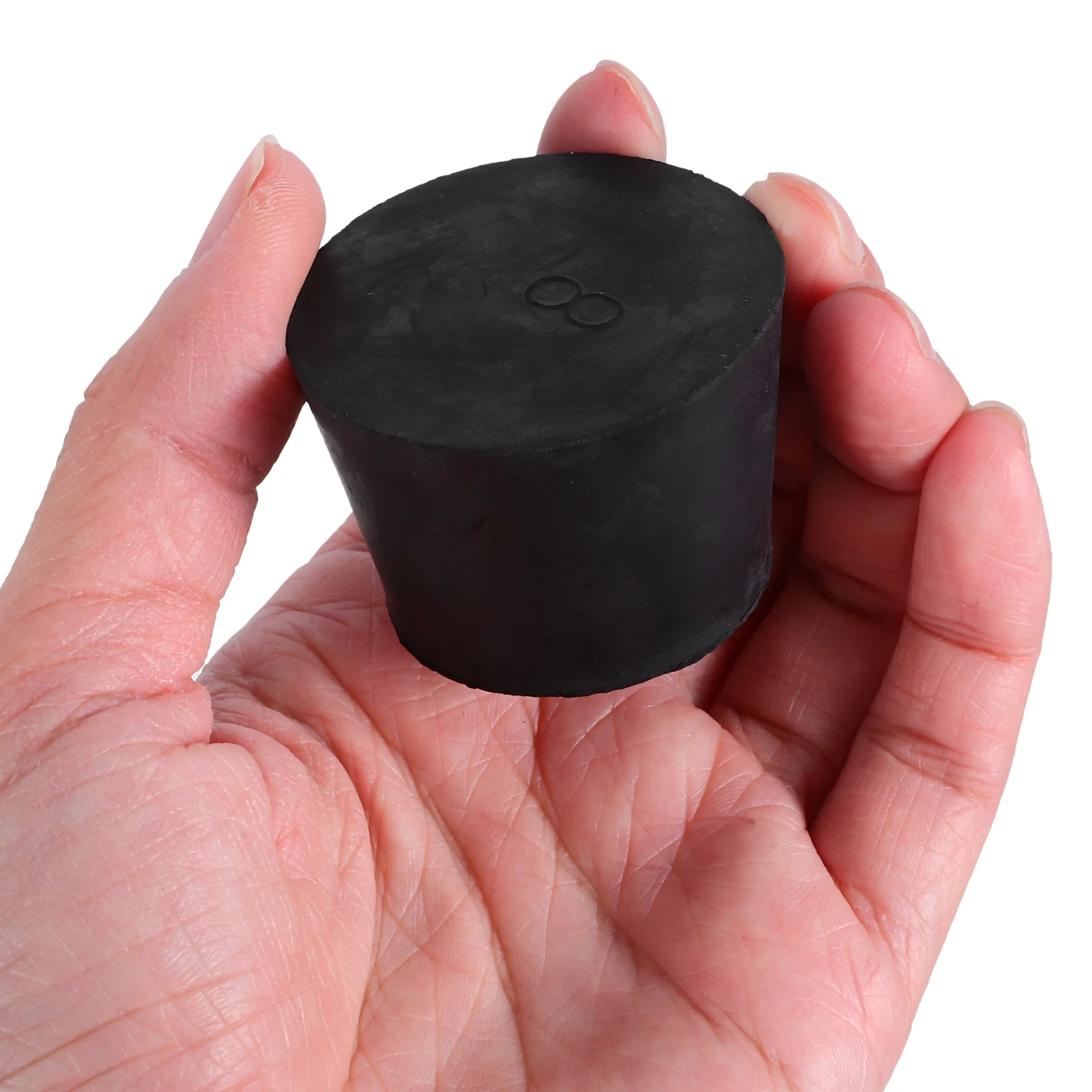 

11pcs Black Tapered Laboratory Rubber Stopper Plugs for Glass Beaker Hole Solid Stoppers Sealing Solution High Performance