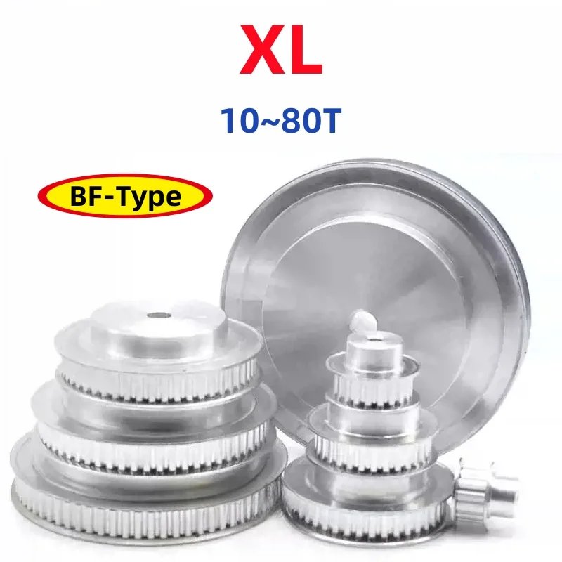 XL Timing Pulley BF-Type 10~80 Teeth Process Hole For 10mm Width Belt 3D Printer XL Belt Pulleys