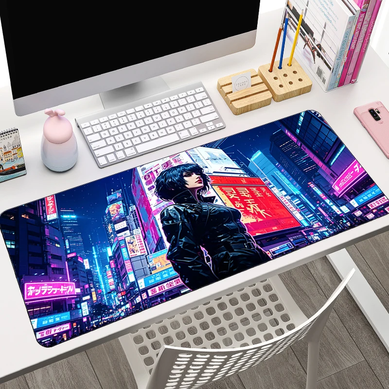 Large Mouse Pad Colorful Gaming Keyboard Mat G-Ghost in the Shell Gamer Extended Desk Mat Rubber Computer Mousepad For Best Gift