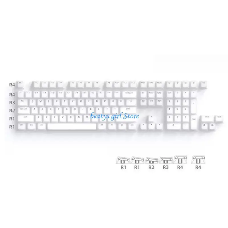 C7AB 104 TELAS ANTI-RECENDO TECHADA TECHADA TECHADA PAR PC TECHADOR MECÂNICO DO COMPUTADOR ÁRNES