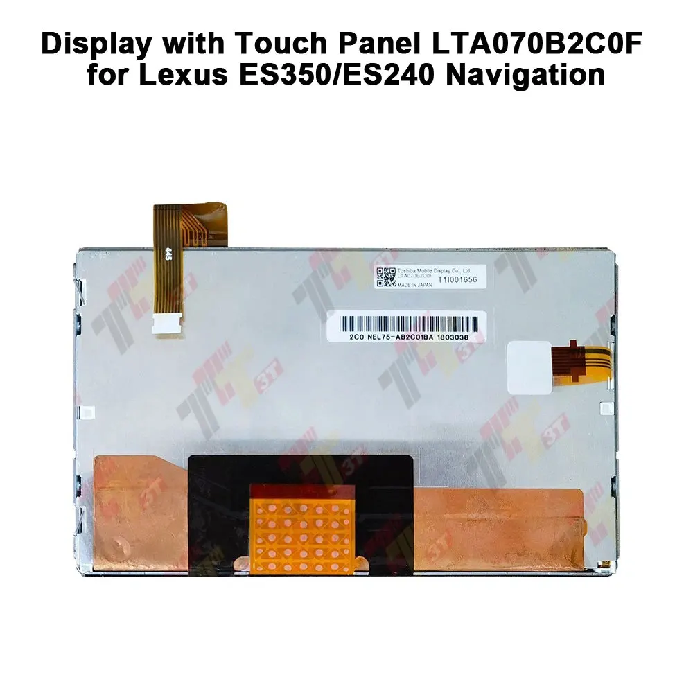 

Display with Touch Panel LTA070B2C0F for Lexus ES350/ES240 Navigation