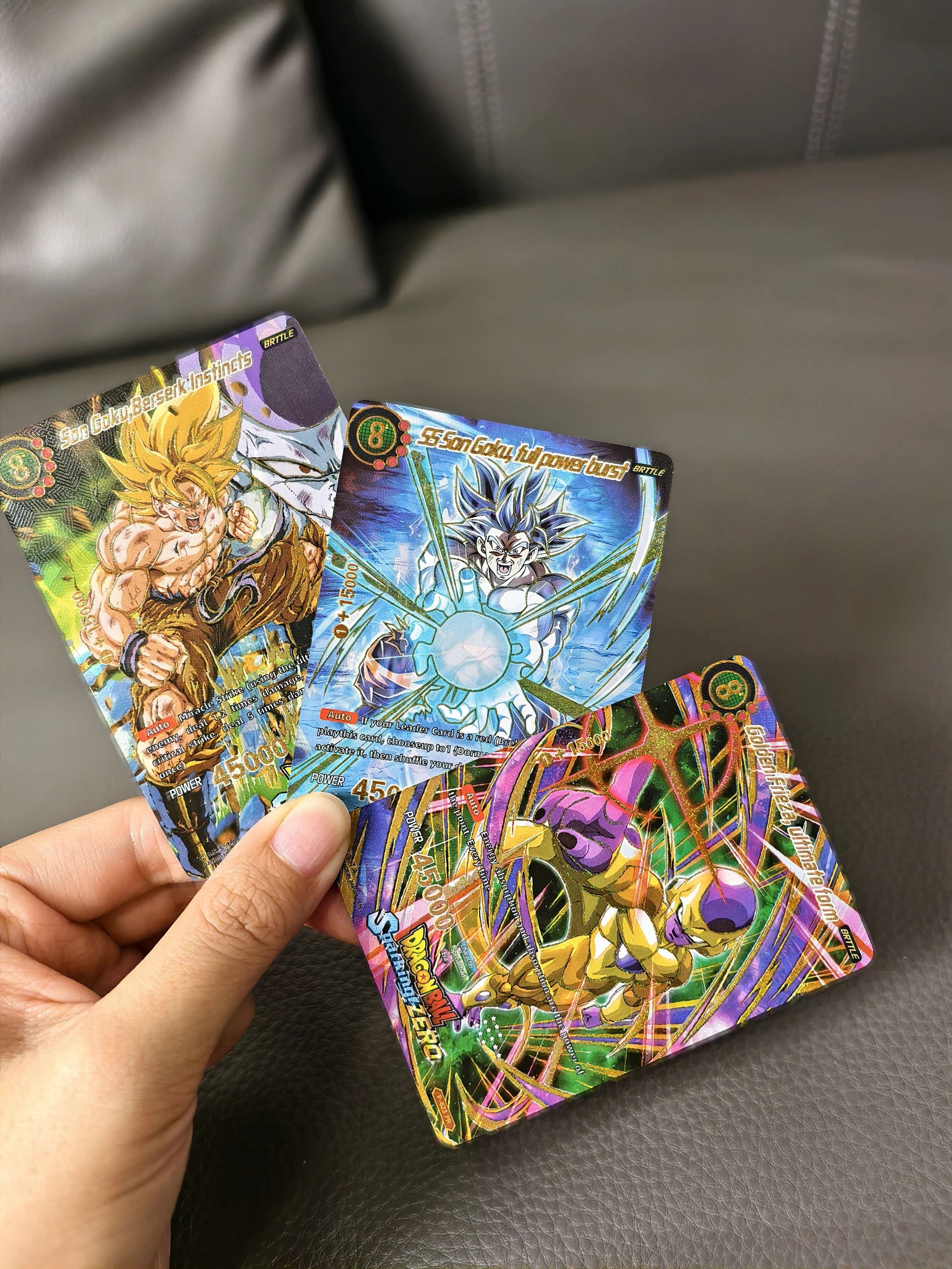 DIY Dragon Ball US Vol.3 Embossed Gold Foil Goku Gogeta Jiren Collectible Cards Board Game Anime Manga TCG CCG Gift Rare