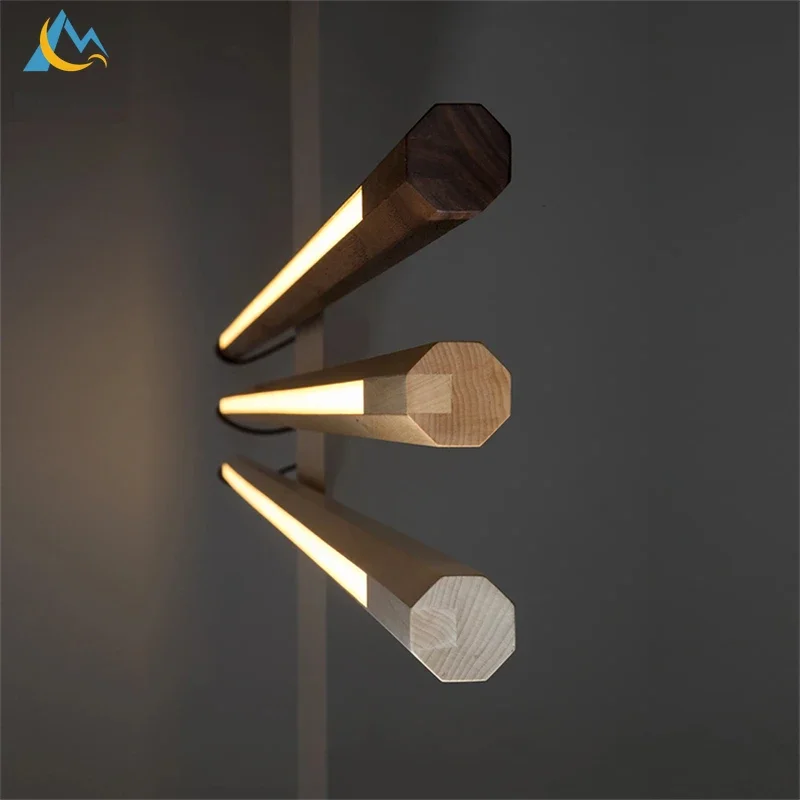 Nordic Floor Lamp Led Lights for Bedroom Decor for Room Corner Floor Lamp Simple Living Room Lighting Wooden Free Standing Lamps