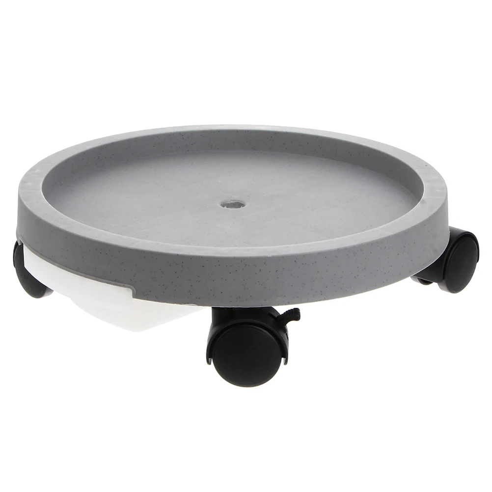 

Round Mobile Planter Tray Plastic Flowerpot Bases Indoor Gardening Trays Plant Pot Water Durable Easy Use Resistance Protection