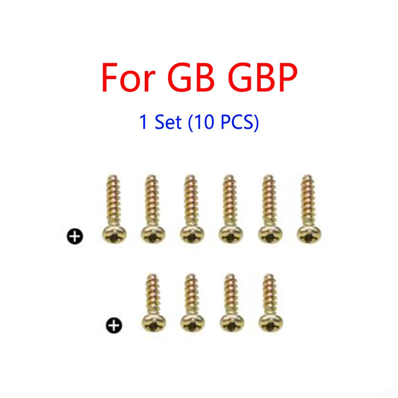 1Set (10PCS) For Gameboy Advance Color Y Tri-Wing Screws For GB GBP GBA GBC Game Console Shell Case Cross Screws