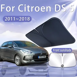 Car Sun Visor For Citroen DS 5 DS5 2011~2018 2015 2017 Front Windshield Sunshade Heat Insulation Summer Cooling Auto Accessories