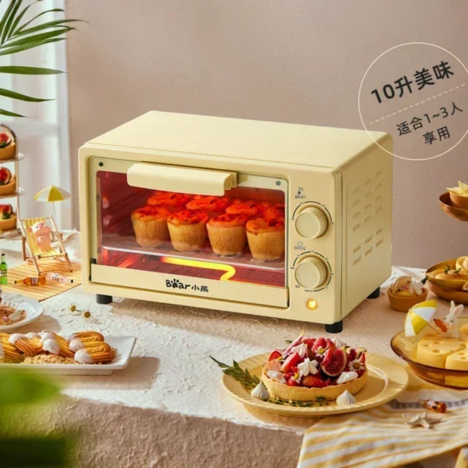 Mini Electric Oven - Household Baking Delight. Integrated & Fully Automatic. Small Capacity. Perfect for Home.