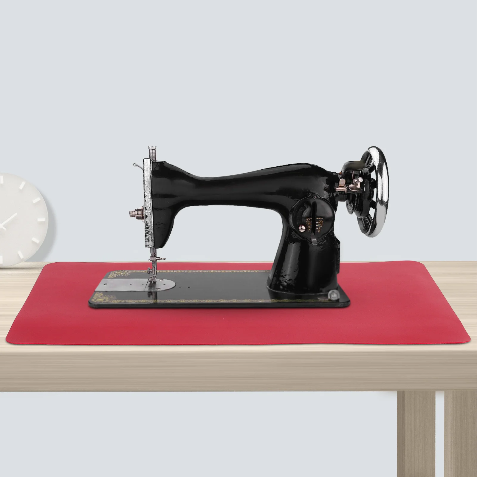 

Waterproof Pad High-Density PU Sewing Machine Mat Anti-Slip Noise Reduction for Serger Stability Foot Pedal Area