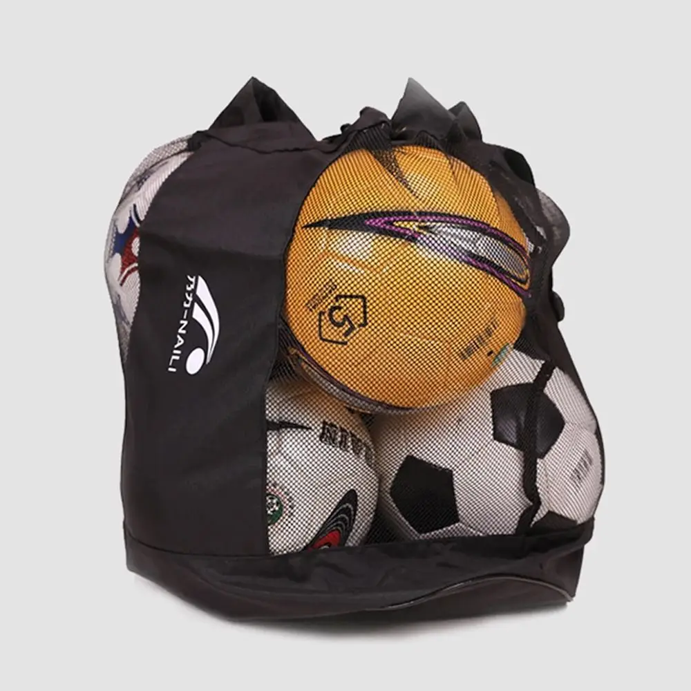 

1 шт., большая вместительная сумка для хранения мячей, утолщенная ткань Оксфорд, большая сумка на плечо, сетчатая сумка для спортивного снаряжения